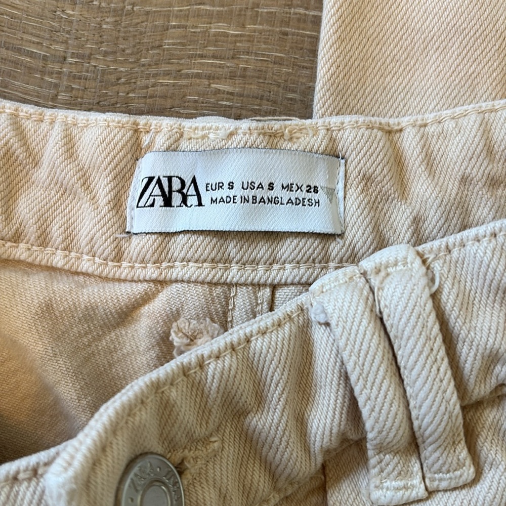 Zara Cream Color Pants - Picture 2 of 3